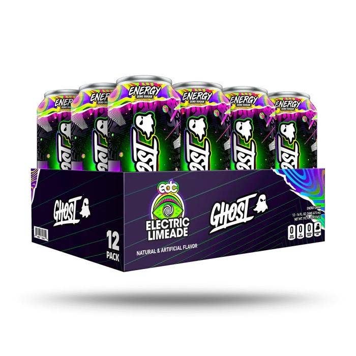 Swift Trade Group LLC - Wholesale Sports/Energy Drink - GHOST Energy x EDC x Electric Limeade - 12 Pack, 16oz