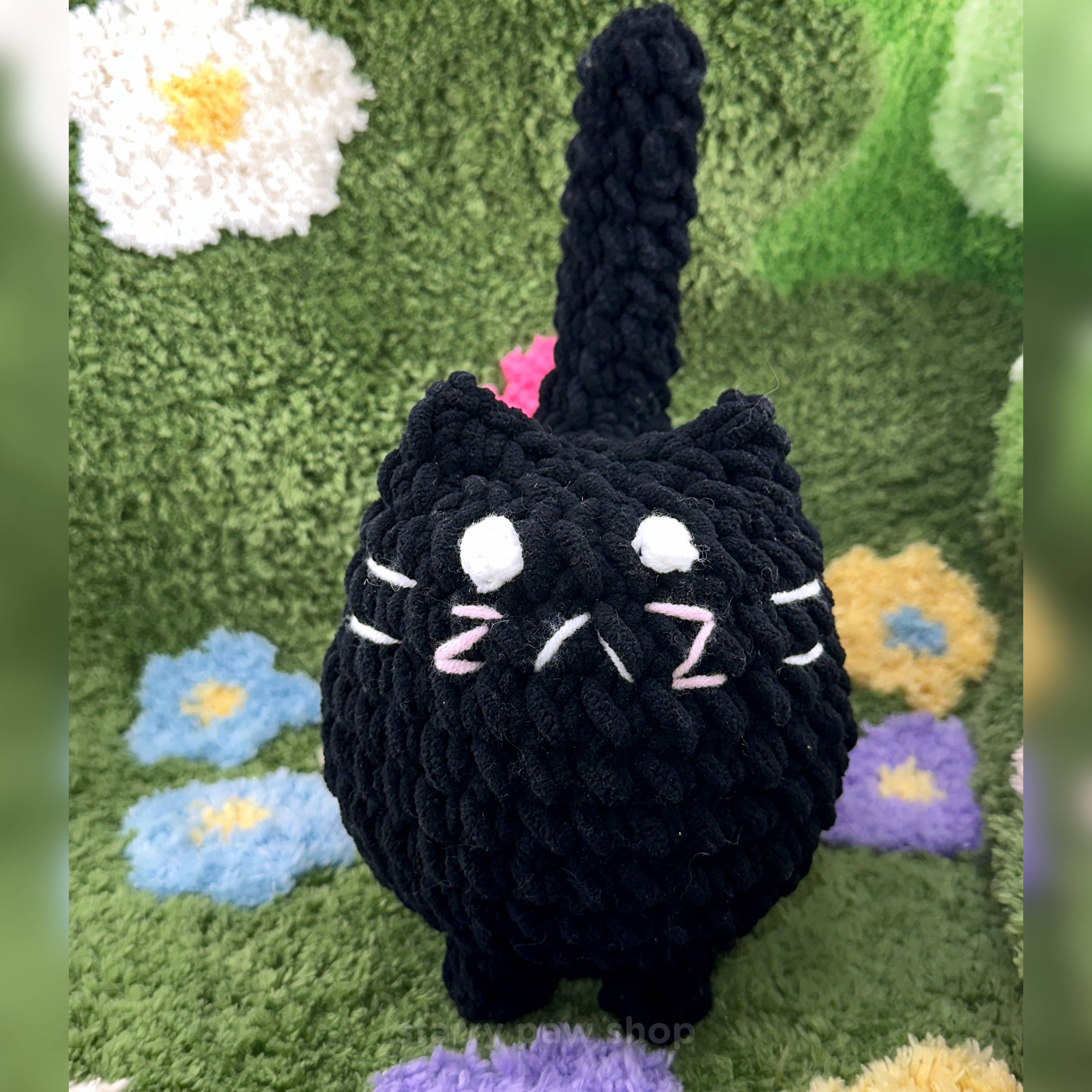 Starry Paw Shop - Wholesale Stuffed/Plush Toy - Kids & Baby - Cute Fat Crochet Cat | 4 Colors Large 8x10" No plastic parts13