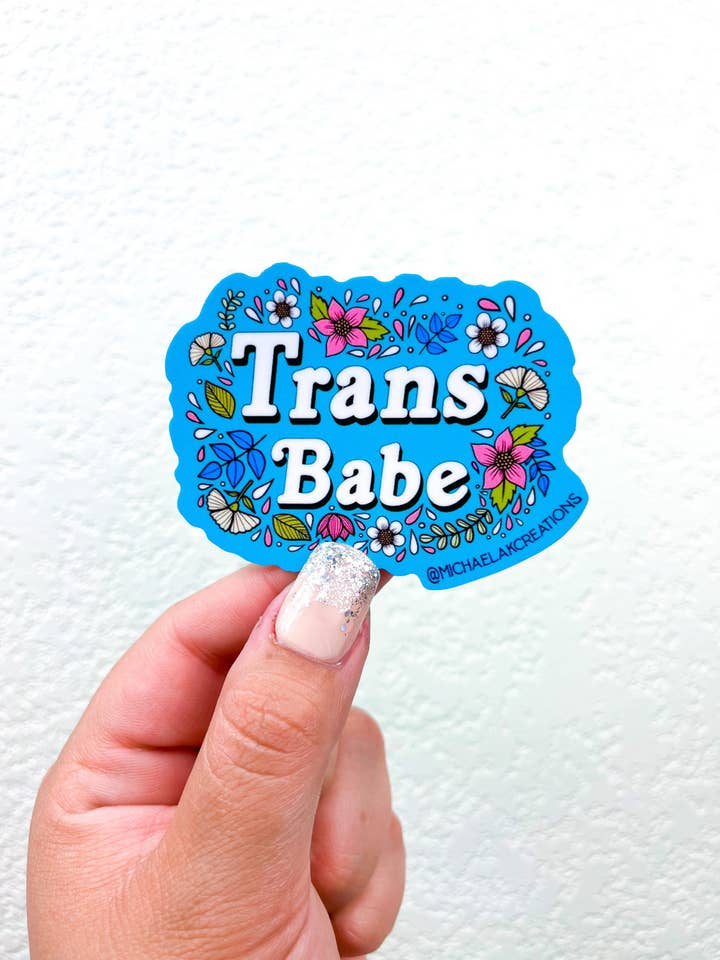 Trans Babe Aufkleber | Aufkleber | Aufkleber für Hydroflask | la für den Großhandel von Michaela K Creations
