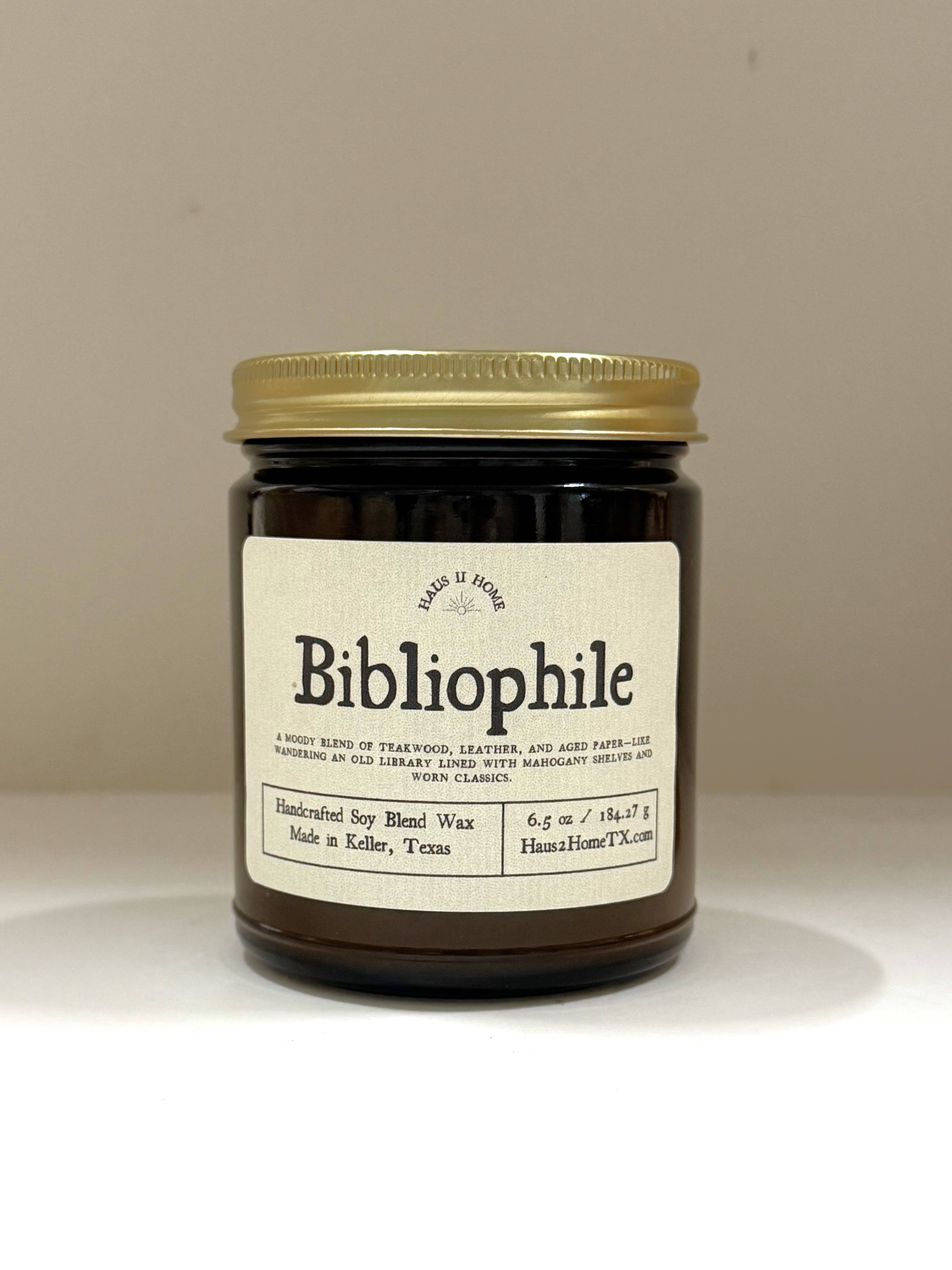 Haus II Home, LLC - Wholesale Jar/Filled Candle - Hand-Poured Candle - Bibliophile1