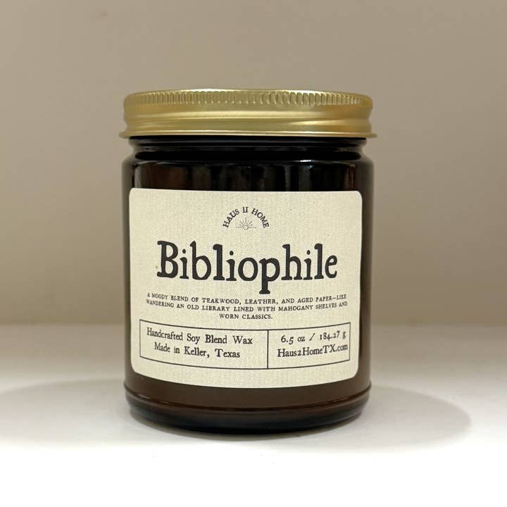 Haus II Home, LLC - Wholesale Jar/Filled Candle - Hand-Poured Candle - Bibliophile1