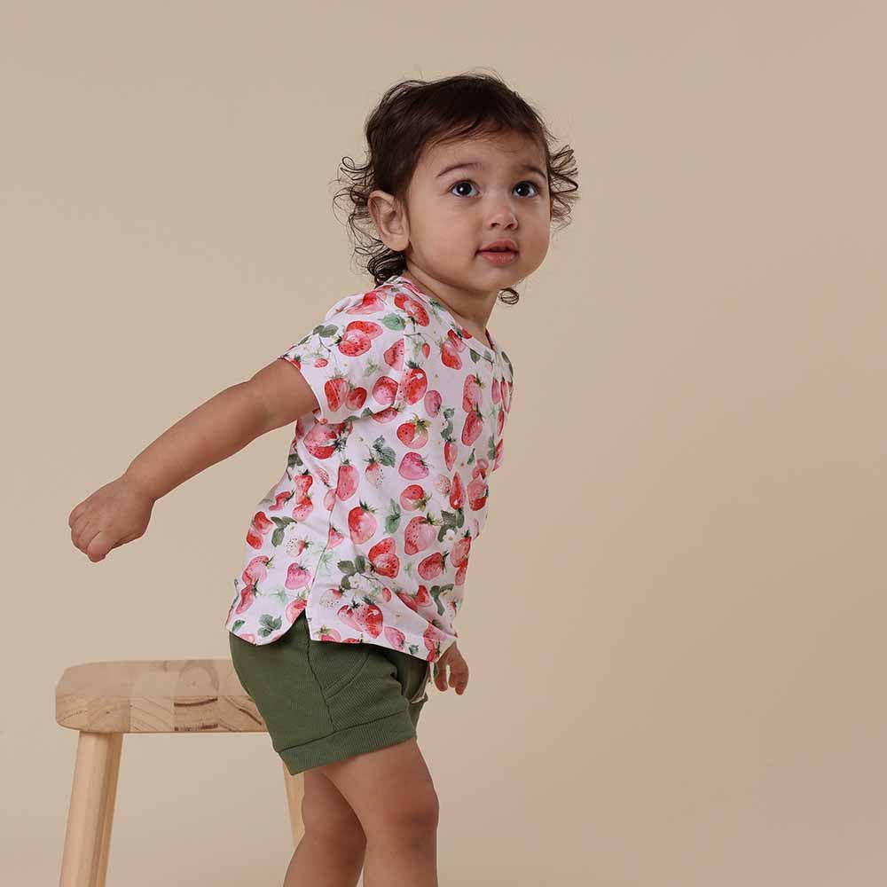 Snuggle Hunny - Wholesale T-Shirt - Kids - Strawberry Organic T-Shirt6