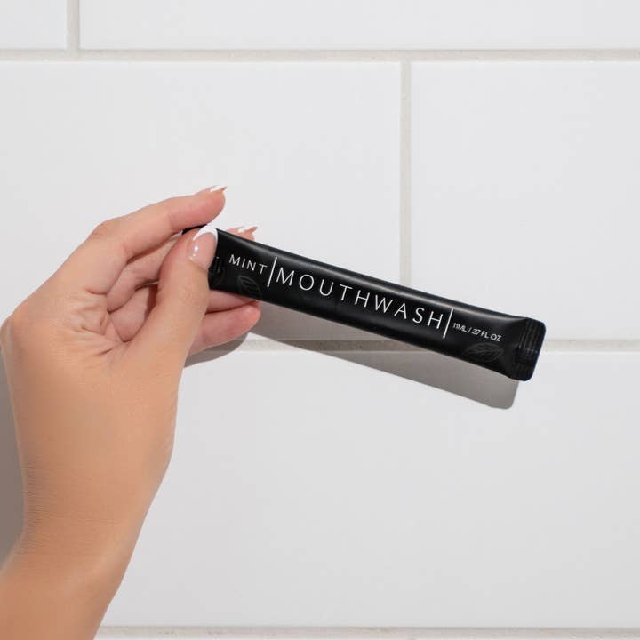 Go Mouthwash - Wholesale Mouthwash - Luxury Mouthwash Packets 250pc - Matte Black1