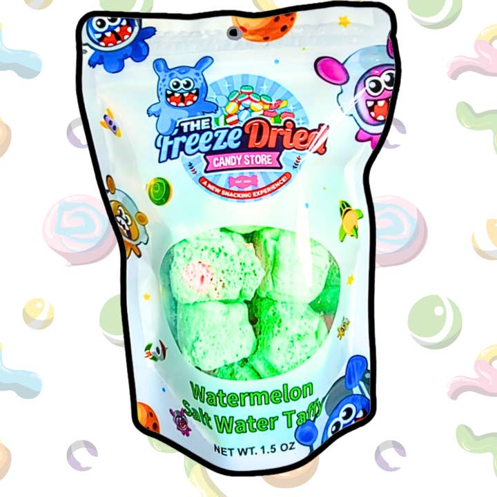 Watermelon Salt Water Taffy for wholesale by The Freeze Dried Candy Store