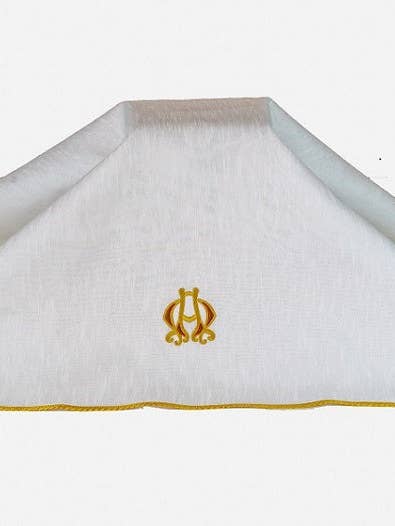 Urn Cover-Alpha/Omega design with piping -URN-C122 for wholesale by mds