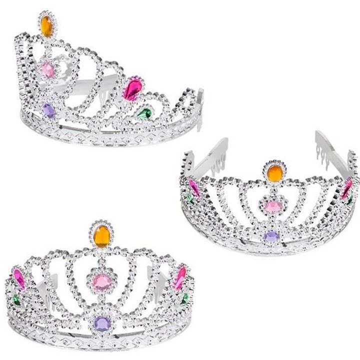 Pagdee Kids Juniors - Venta al por mayor Tiara - Niños - Coronas de Princesa con Diamantes de Imitación - Variadas