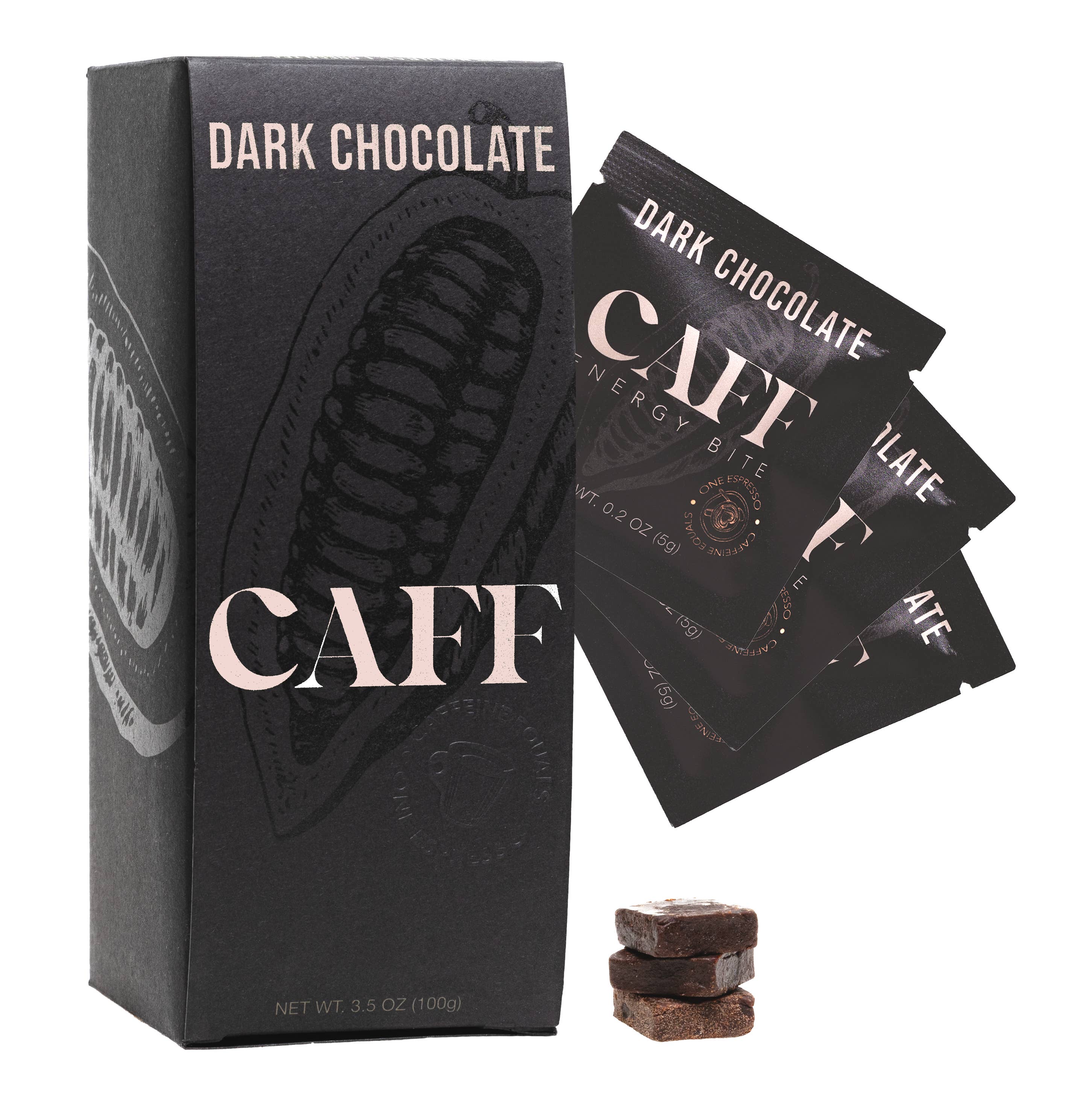 CAFF Energy - Wholesale Snack Bar - CAFF Energy Bite - Dark Chocolate (20 Bites)