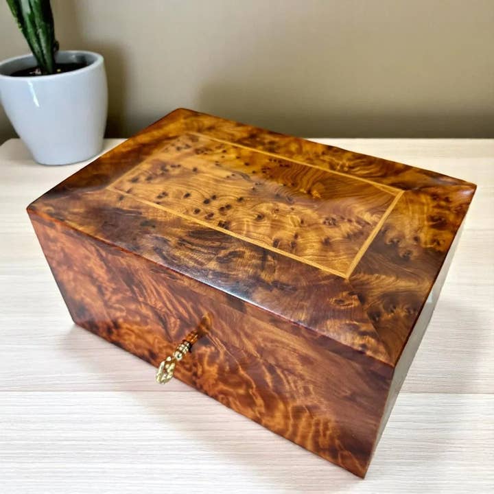 Handcrafted Wooden Box Keepsake for wholesale by Atlasmusecrafts LLC