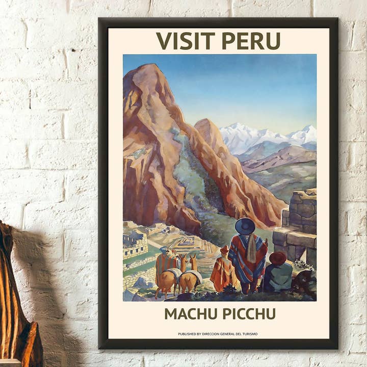 Machu Picchu Avontuurlijke Tour - Verken de Oude Ruïnes van Peru voor wholesale door Vintage Wall Graphics