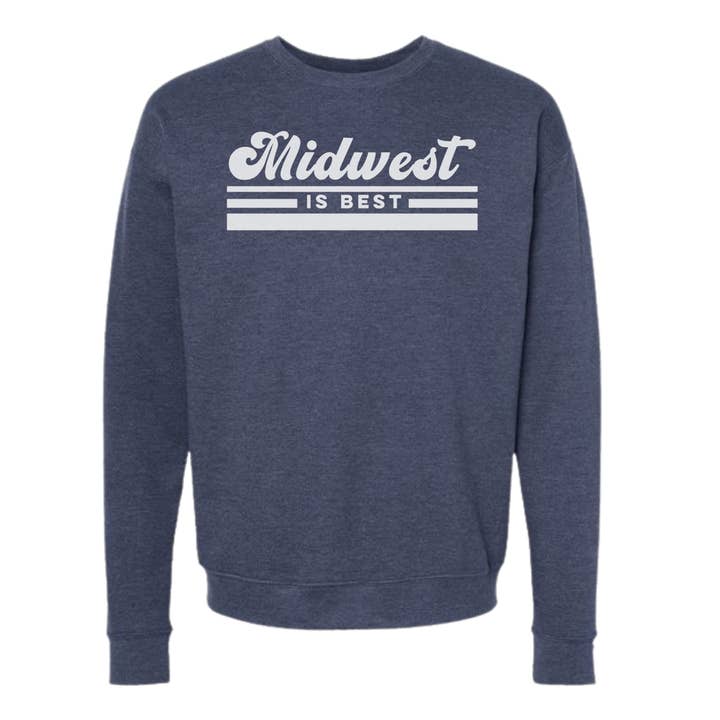 dkhandmade - Wholesale Graphic Sweatshirt - Unisex - MIDWEST IS BEST Sweatshirts and Hoodies 7