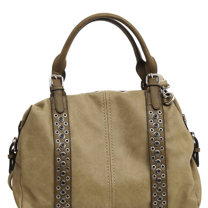 HJS - Wholesale Shoulder Bag - Women's - Shoulder bag 'FREMONT' - with tasteful stud design11