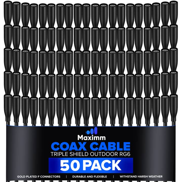 Coaxial Cable Outdoor 50 Pack for wholesale by Maximm Cable