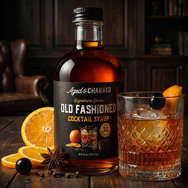 Aged & Charred - Wholesale Cocktail Mix/Syrup - Signature Old Fashioned Cocktail Syrup7