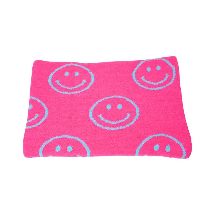 Malibu Sugar - Wholesale Throw blanket - Smiley Face & Lightning Plush Throw Blankets Christmas Gift5