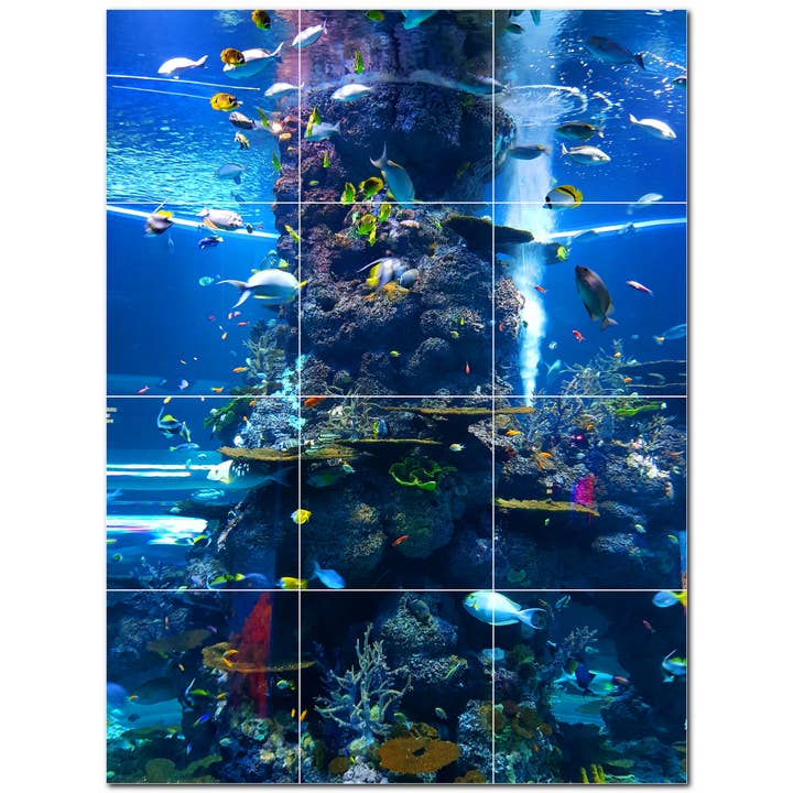 Carrelage mural en céramique Sea Life PT500420 pour la vente par Picture-Tiles.com