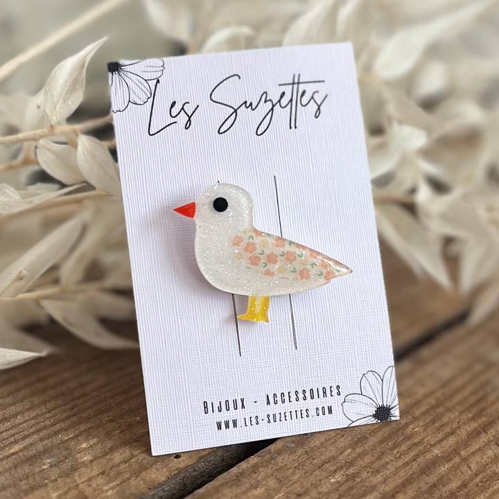 Huguette Melina Brooch for wholesale by Les Suzettes