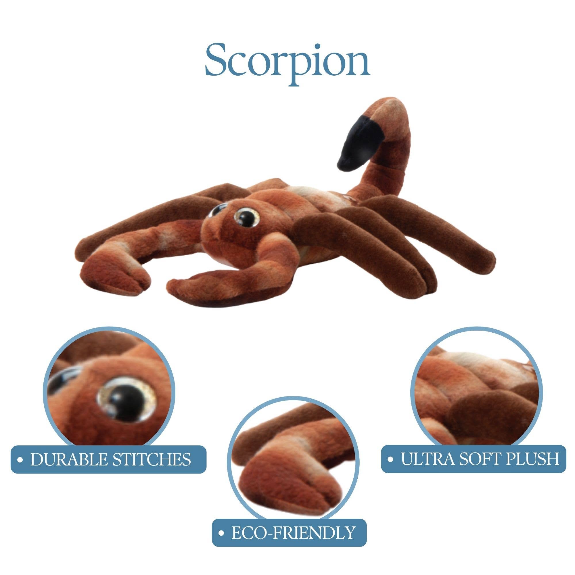 The Petting Zoo - Wholesale Stuffed/Plush Toy - Kids & Baby - 9" (17cm) Wild Onez Scorpion Halloween Plush Toys2