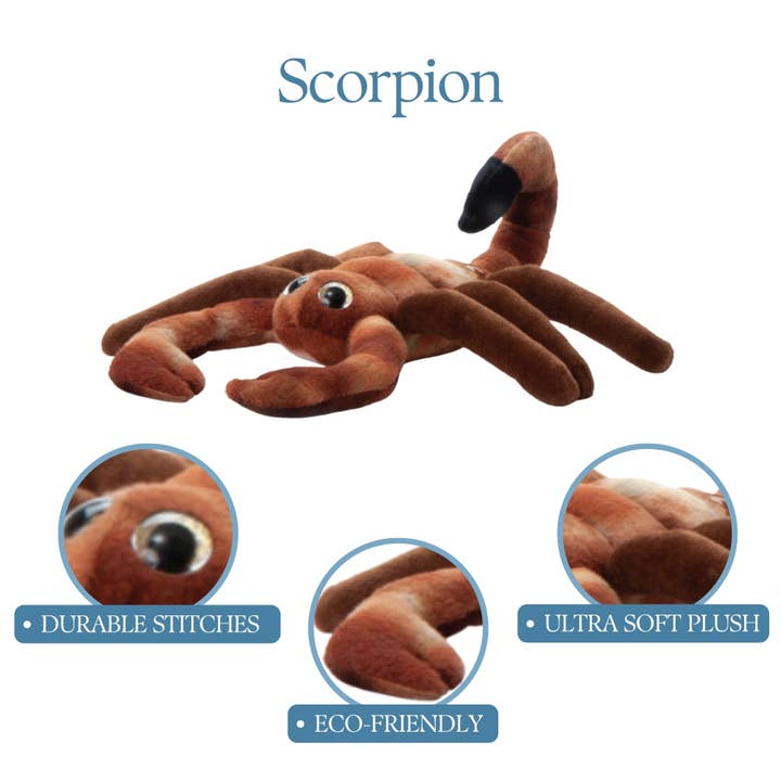 The Petting Zoo - Wholesale Stuffed/Plush Toy - Kids & Baby - 9" (17cm) Wild Onez Scorpion Halloween Plush Toys2