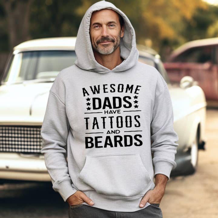 Des papas géniaux ont des tatouages et des barbes pour la vente par Shawberry Boutique