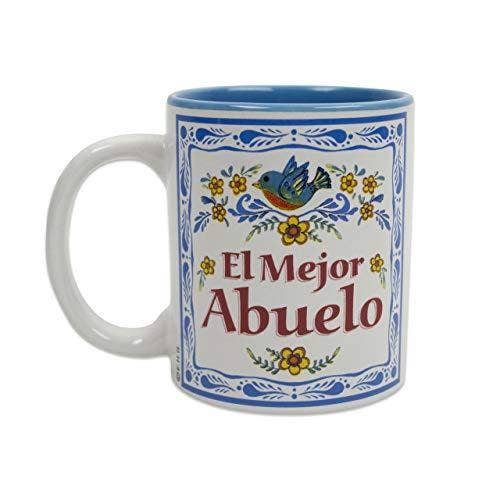 European Heritage Gifts - Wholesale Coffee Mug - El Mejor Abuelo Design Color Ceramic Coffee Mug by E.H.G