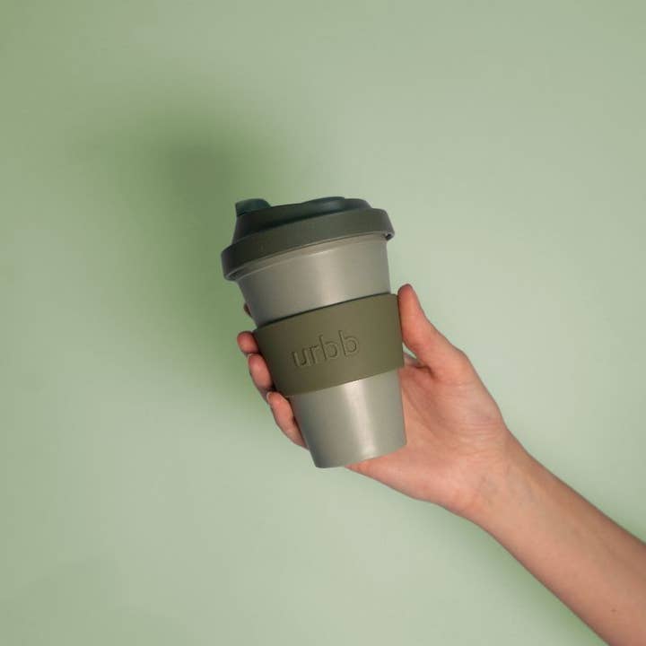 porter green | style + sustainability - Wholesale Insulated Mug/Tumbler - Sage + Olive | Urbb | Biodegradable Bamboo Coffee Cup4