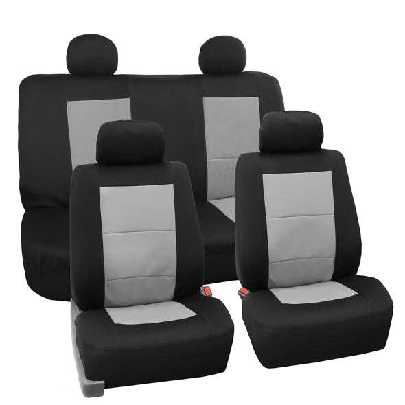 Premium Waterproof Seat Covers - Full Set Gray for wholesale by FH GROUP