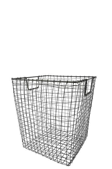 Metal Basket Xl Zwart voor wholesale door MrsBLOOM
