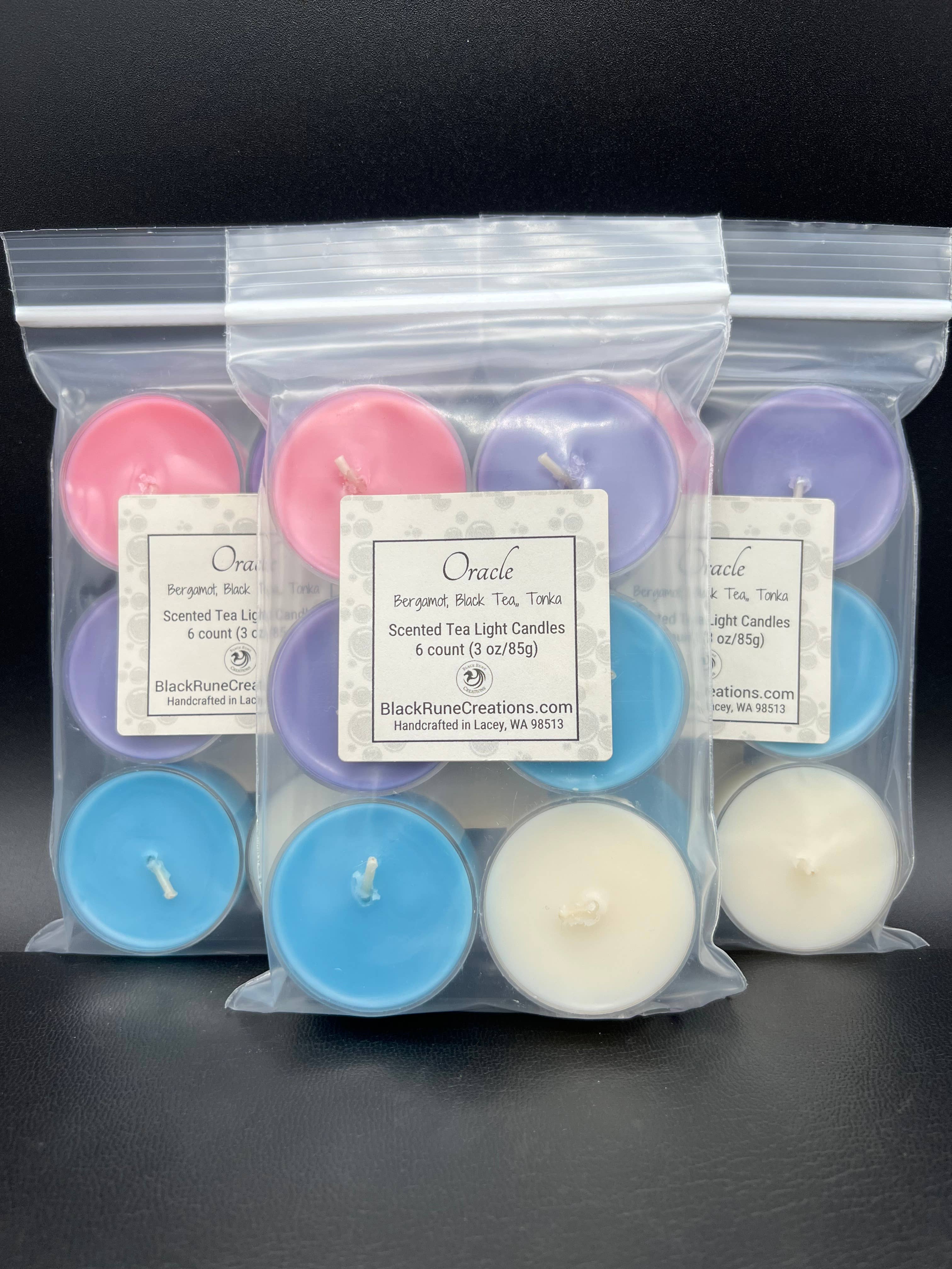 Black Rune Creations - Wholesale Tea Light Candles - Oracle Natural Soy Wax Tea Light Candles1