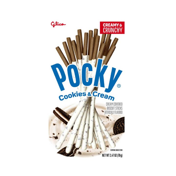 Glico Pocky Cookies & Cream 10/2.47OZ for wholesale by L&F Universal Goods