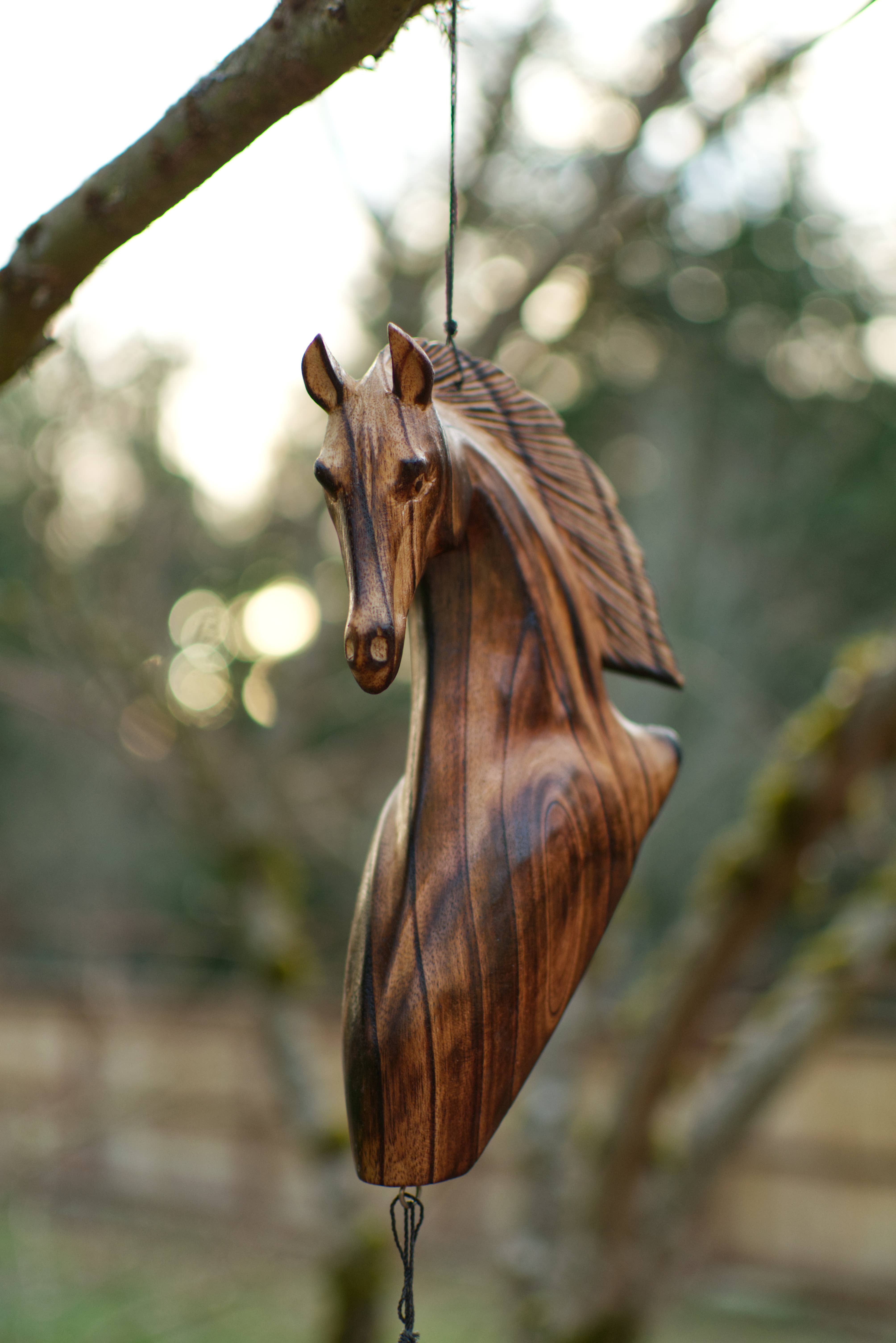 Cohasset Gifts - Wholesale Wind Chime - Horse Head Bamboo Wind Chime3