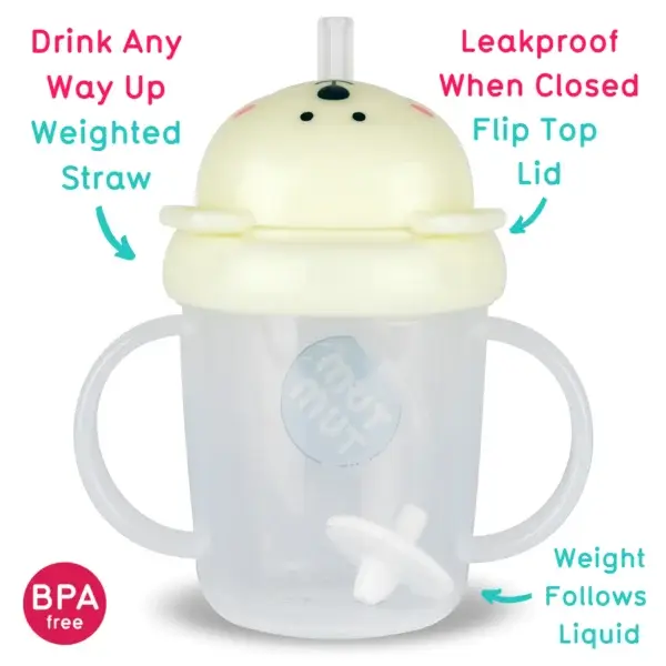 Hippychick – wholesale Drinking glass/cup – Kids & Baby – Tum Tum Tippy Up Cup - Pete Polar Bear1
