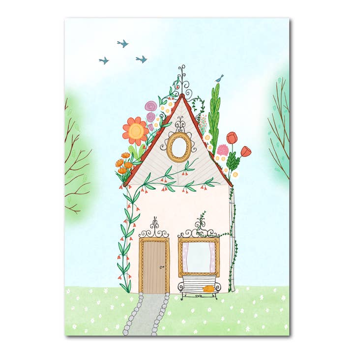 Flower House | Card for wholesale by Studio Kvinna