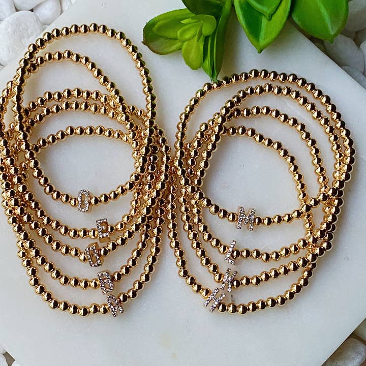 Ellison+Young - Wholesale Beaded Bracelet - Darcy Initial Bracelet6
