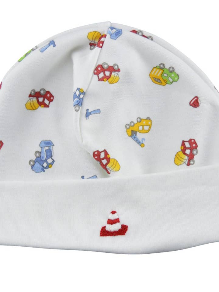 Construction Print Baby Boy Hat for wholesale by Baby Threads