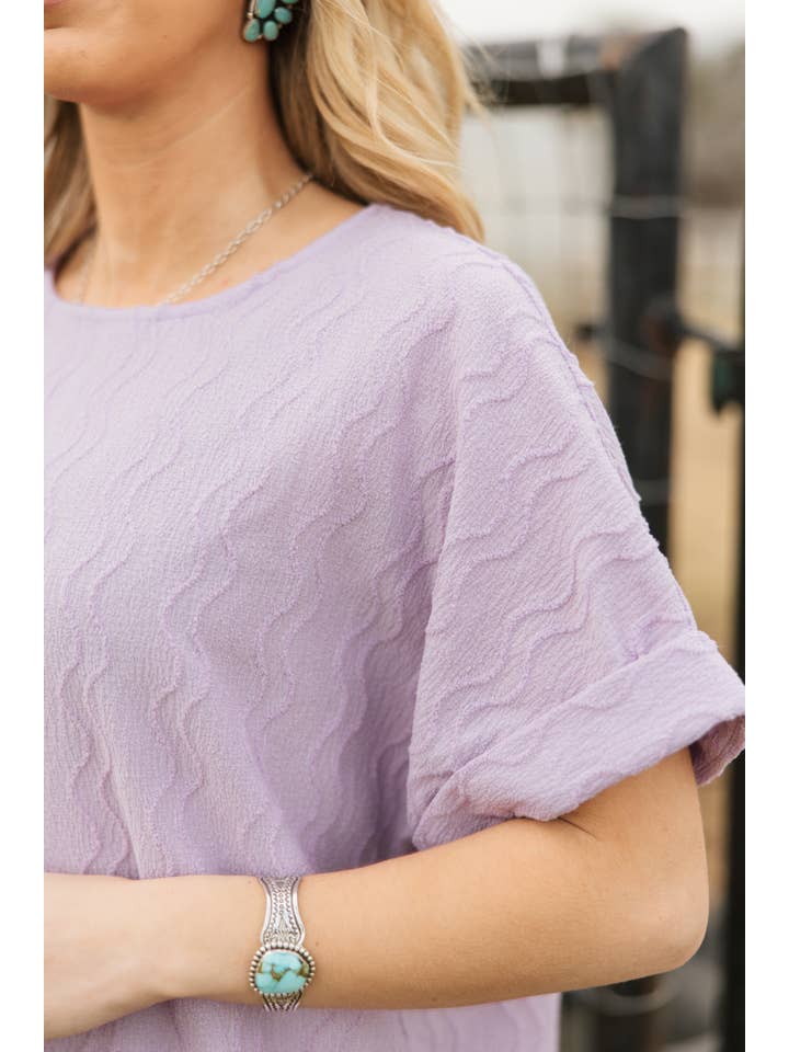 Andrée by Unit - Wholesale Blouse - Women's - Textured Dolman Sleeve Top