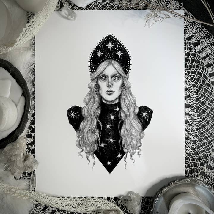 Zoyra Fine Art Print - Slavic Goddess of the Dawn for wholesale by Caitlin McCarthy Art