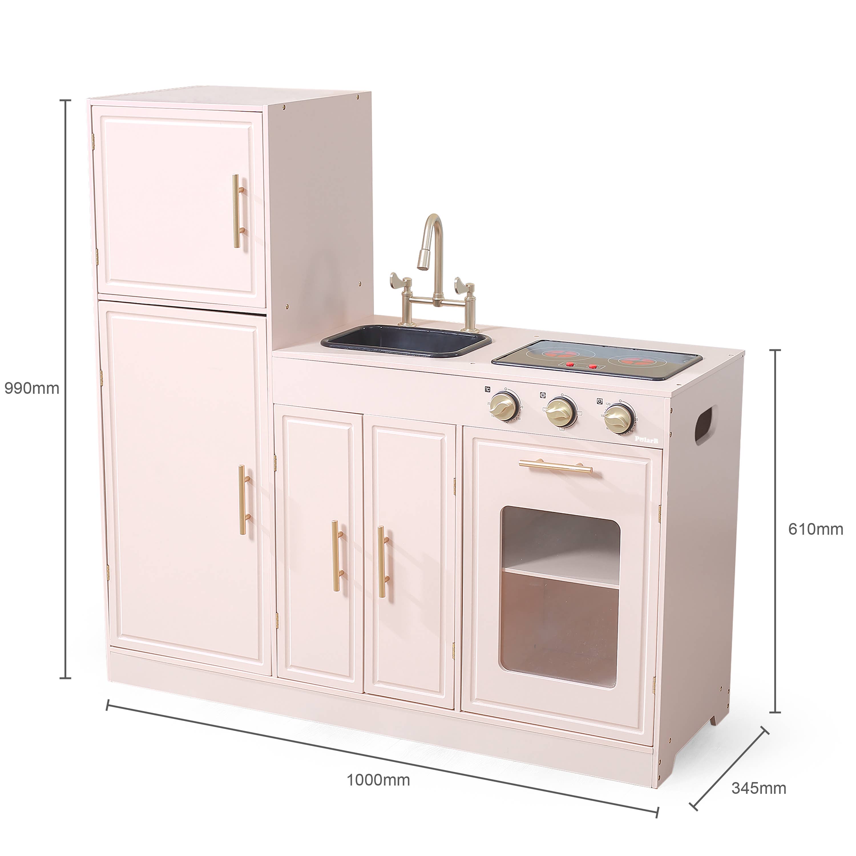 Trade Toys Limited - Wholesale Toy Set - Kids - PolarB Classic Kitchen - Pink or White6