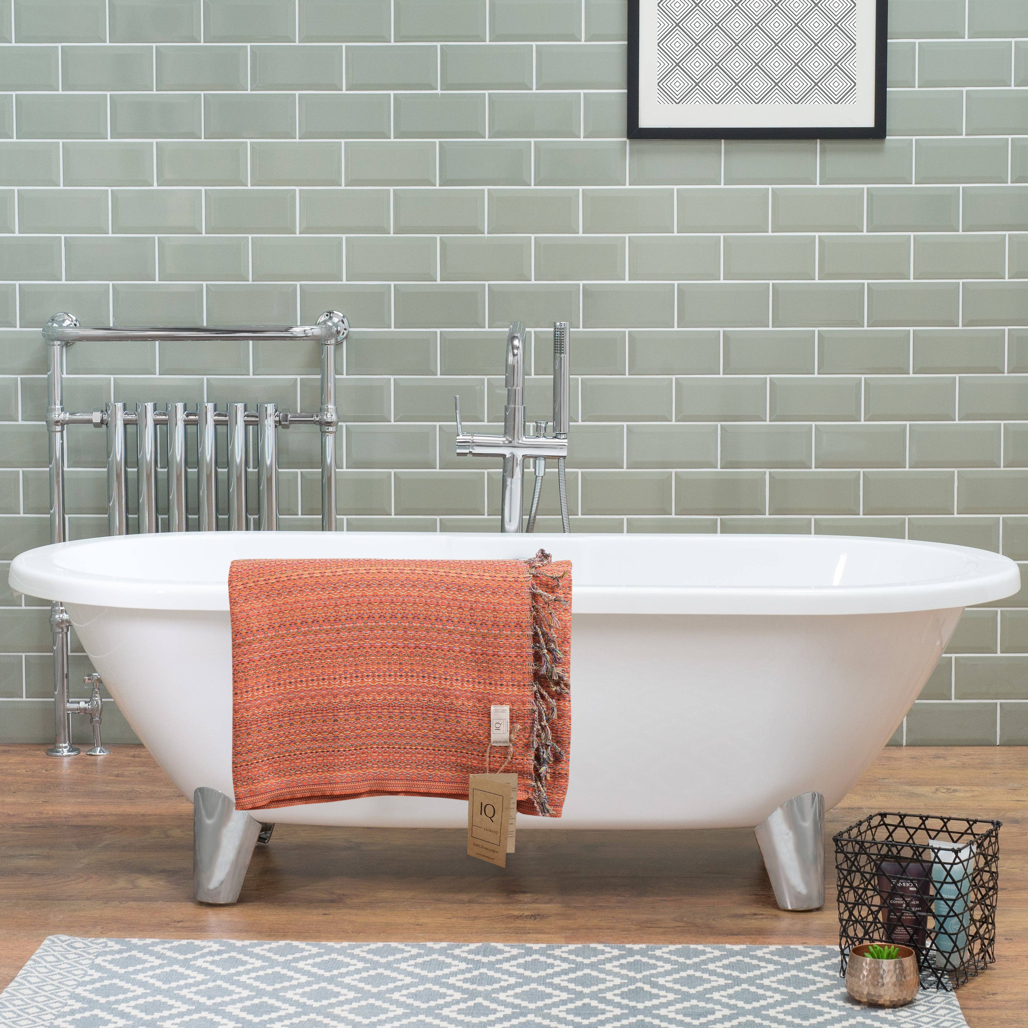 cotonIQ - Wholesale Beach Towel - hammam towel | sauna towel | beach towel |Mexico|orange|180x100cm3