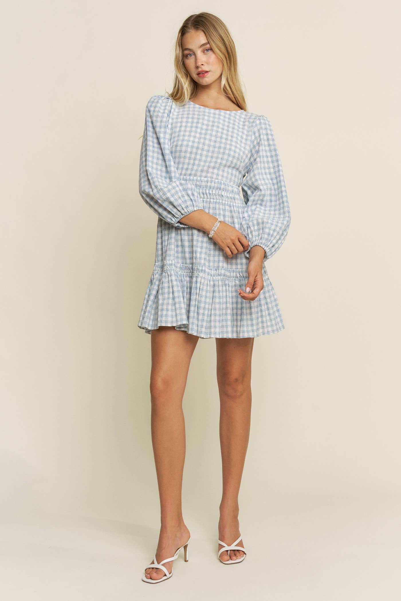 Hersy - Wholesale Dress - Women's - THE GINGHAM GARDEN DRESS - HD00409