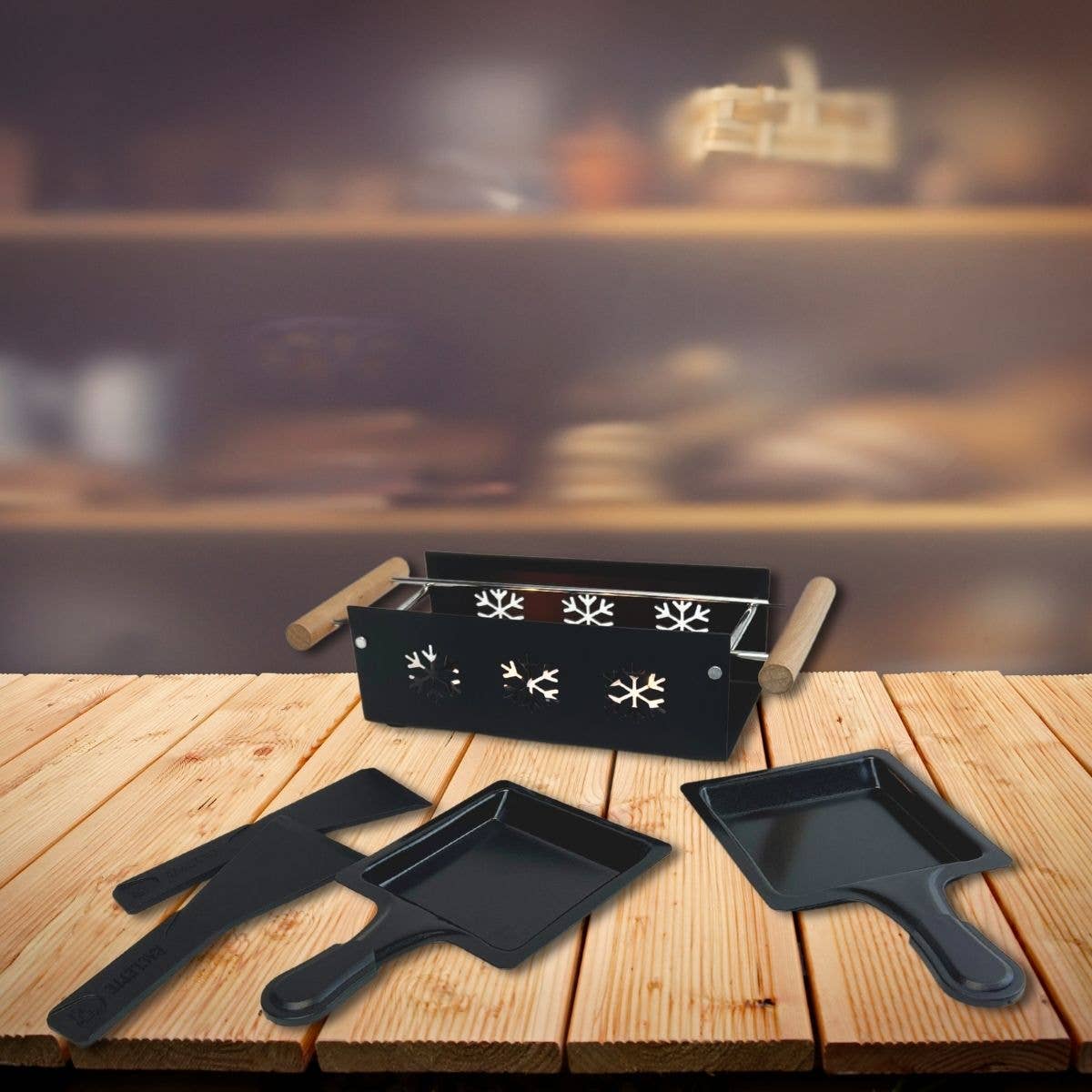 Zenker - Wholesale Kitchen Appliance - Candlelight raclette for 2 people Fackelmann culinary specialties5