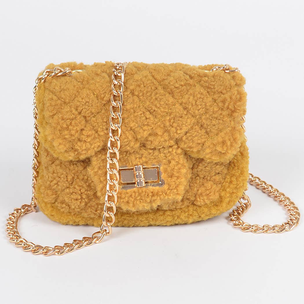 3AM BY H&D ACCESSORIES - Wholesale Crossbody Bag - Women's - Faux Fur Mini Crossbody Bag7