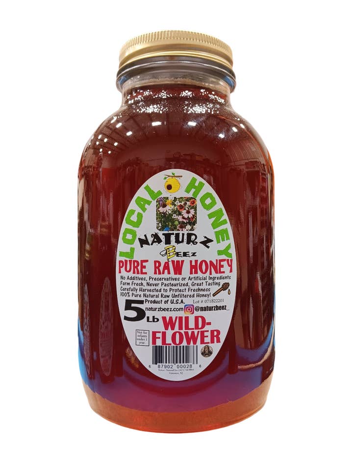 ROHER HONIG WILDBLUME 5Lb 80oz 2,27kg 100% REIN UNGEFILTERT für den Großhandel von Naturz Beez
