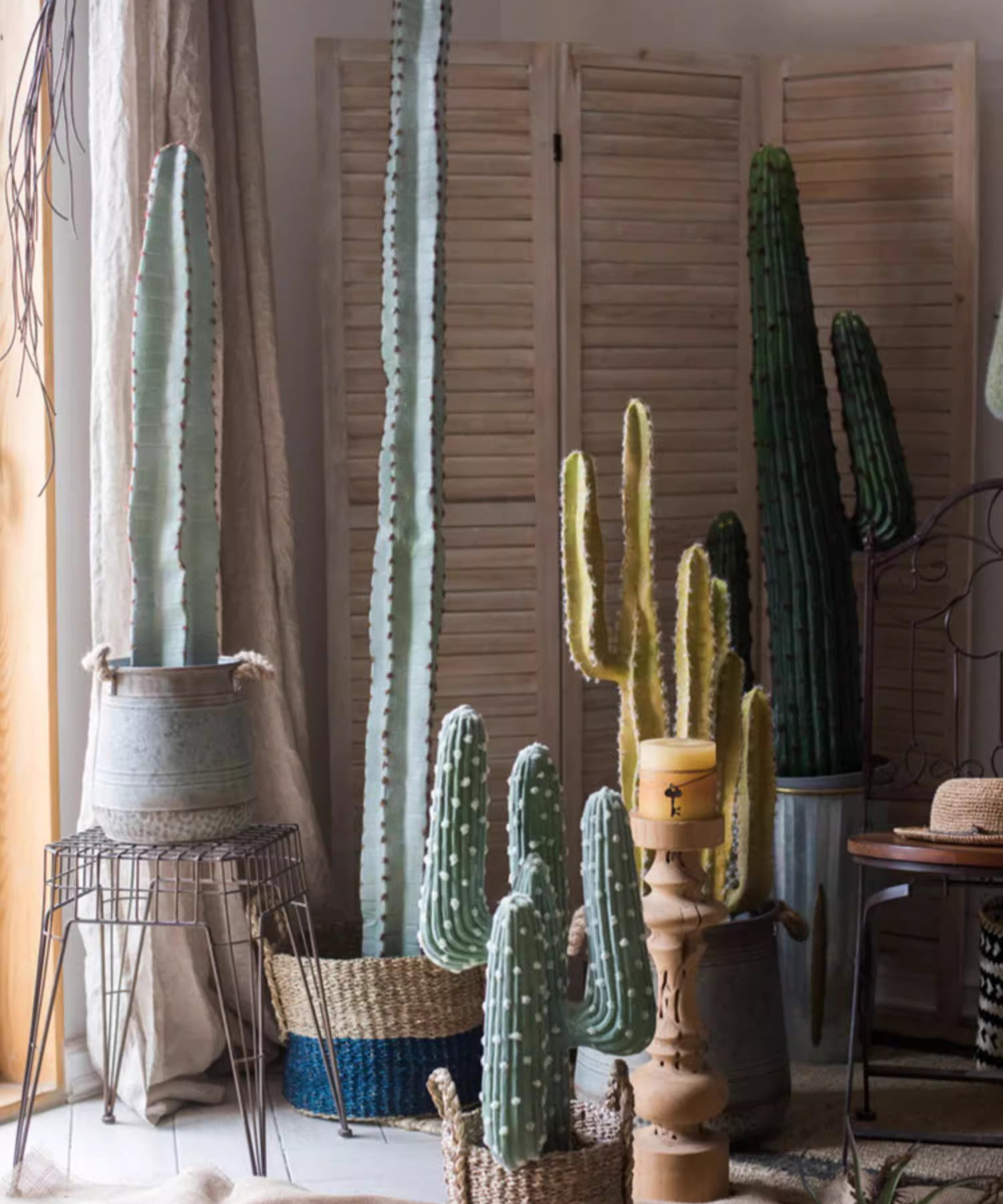 Rustic Reach - Wholesale Artificial Plant - Artificial Cactus in Pot Various Styles10