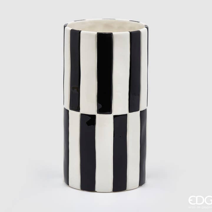 Gestreepte cilindervaas voor wholesale door edg