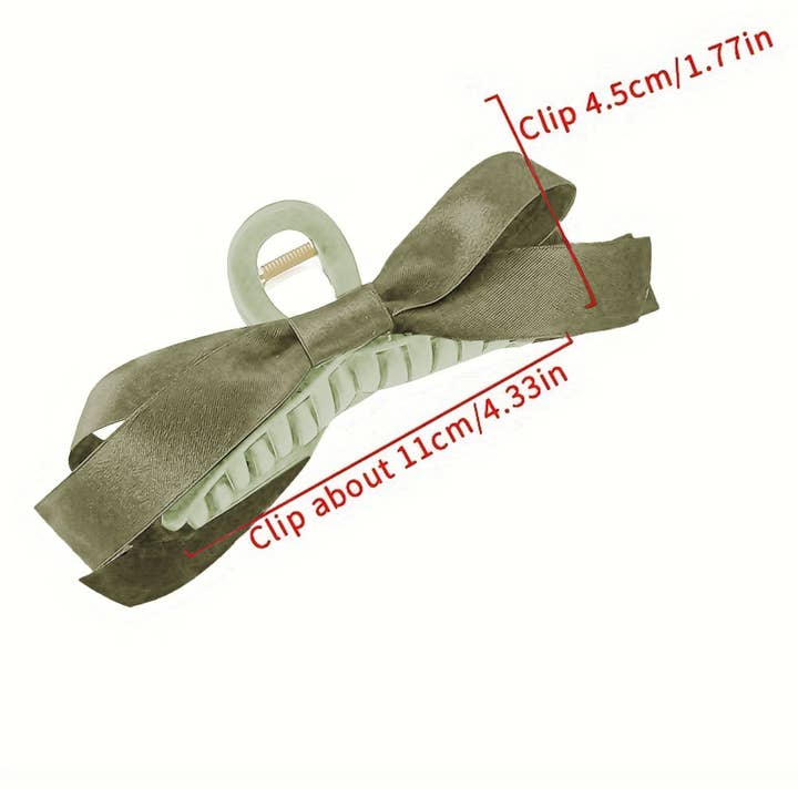 Lovesoft - Vendita all'ingrosso Fermaglio per capelli - Donna - Fermaglio per capelli grande con decorazione a fiocco in tinta unita14