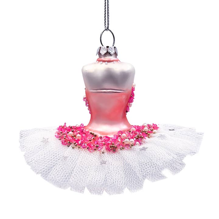 OrnamentallyYou – wholesale Ornament – Classic Ballerina Dress Handcrafted Glass Ornament