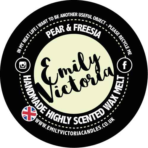 Pear & Freesia Wax Melt for wholesale by Emily Victoria Candles
