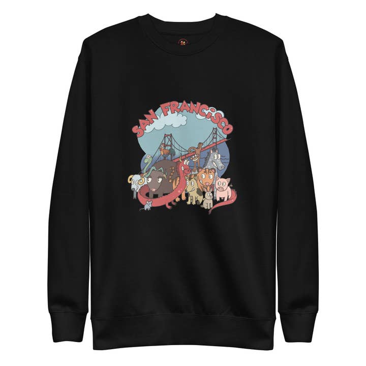 San Francisco Golden Gate Bridge Adult Unisex Premium Sweatshirt for wholesale by 1st Generation SF