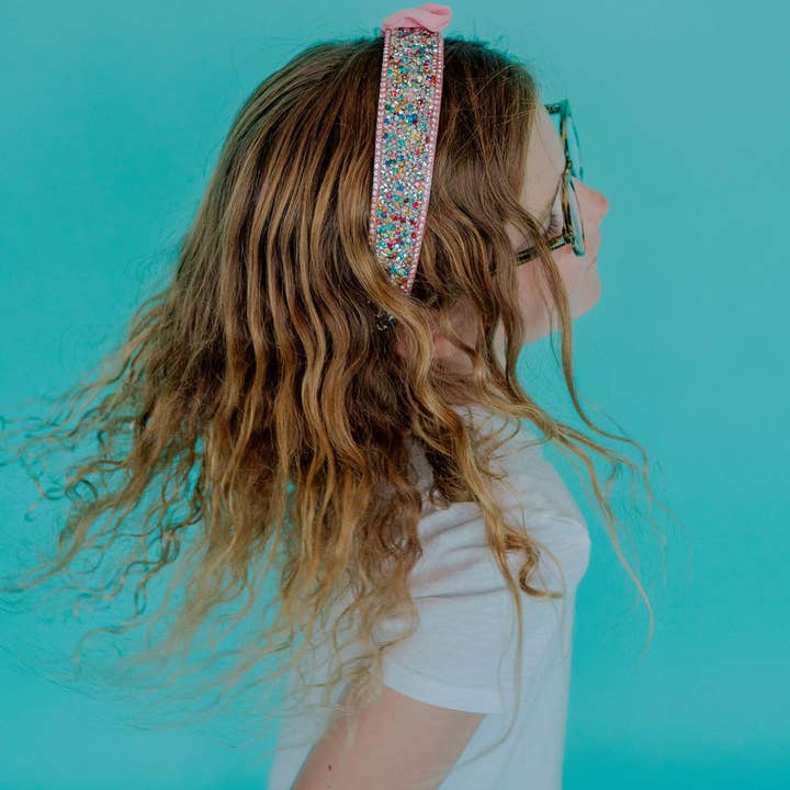 Bling2o - Wholesale Fashion Headband - Kids - Claire Headband, rhinestone and bow crystal girls accessory1