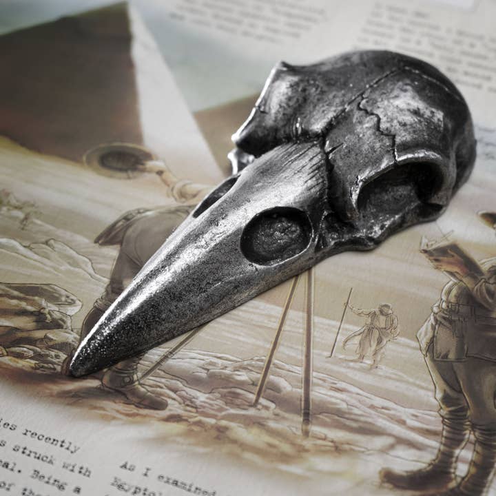 Pacific Trading - Wholesale Compact Mirror - 14521 Raven Skull Hand Mirror C/72